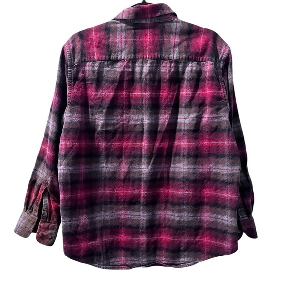 Pendleton Mason Plaid Flannel Long Sleeve Button Down Shirt Men's Size Large - Picture 5 of 6